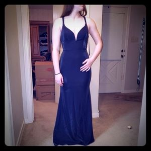 Long navy formal